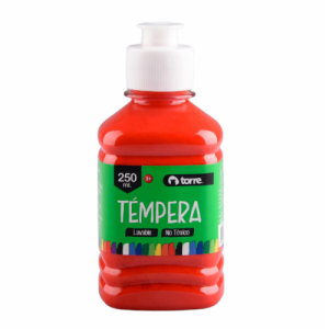 TEMPERA 250 ML ROJO TORRE